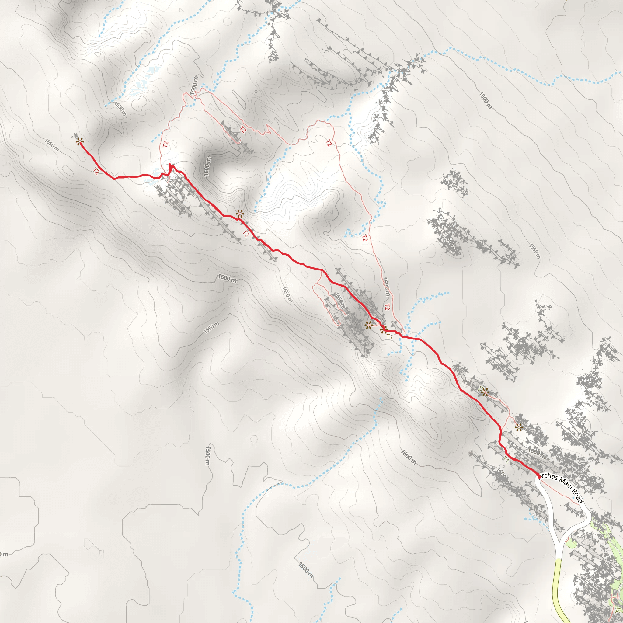 Dark Angel Trail mobile static map