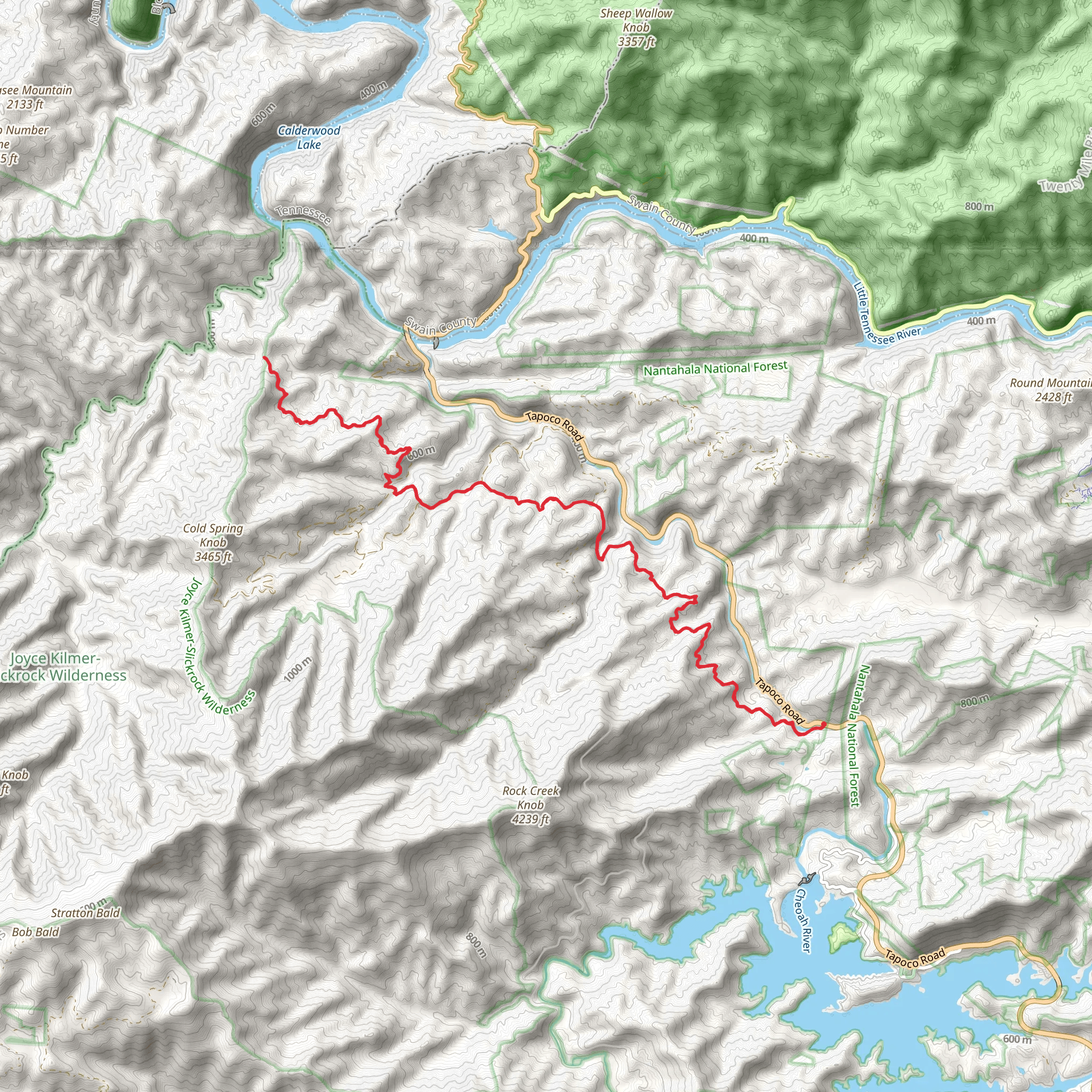 Belding Trail mobile static map