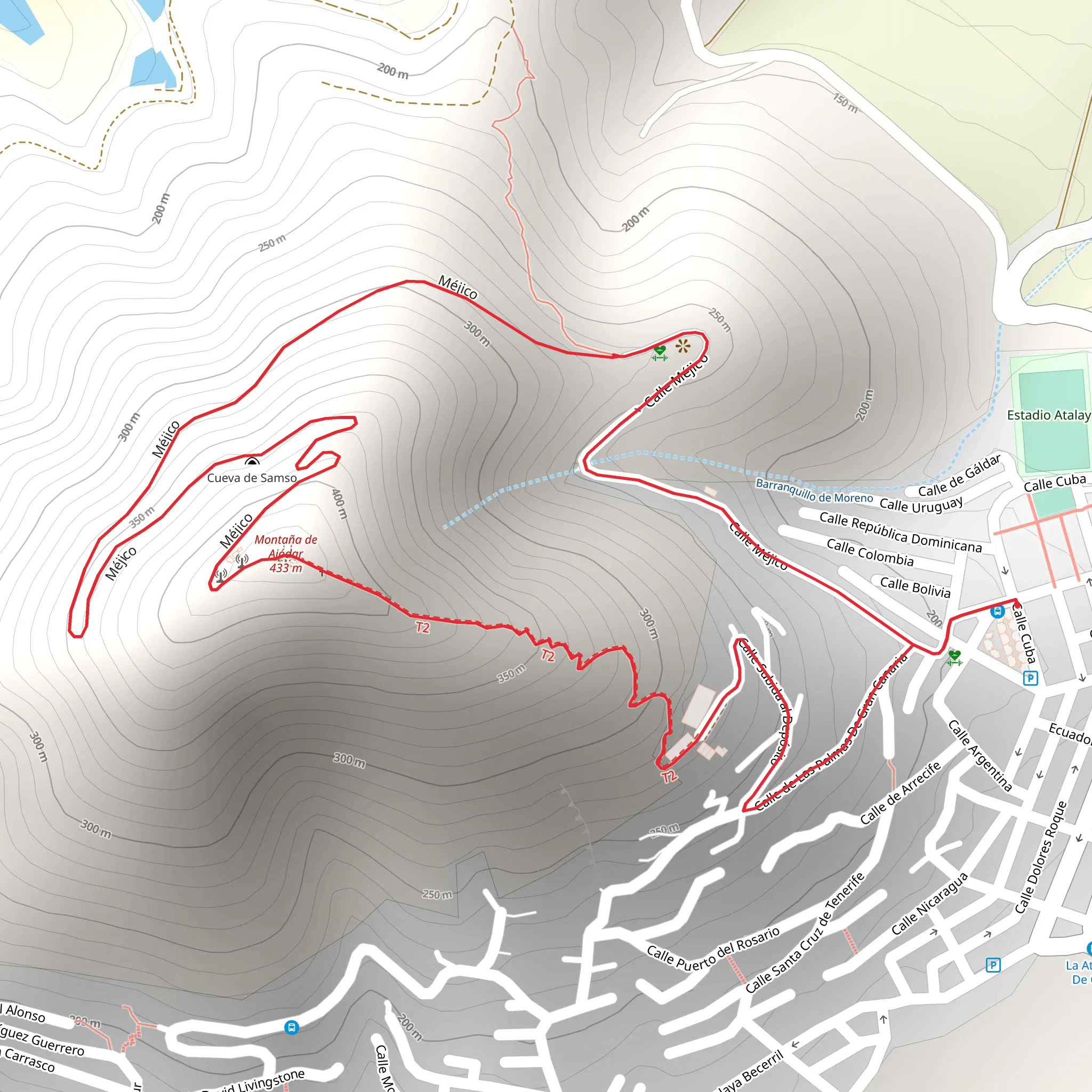 Cueva de Sansón mobile static map
