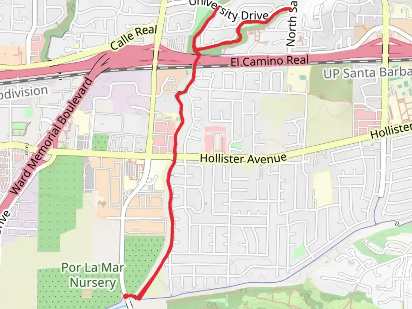 An image depicting the trail Maria Ygnacio Path and its surrounding area.