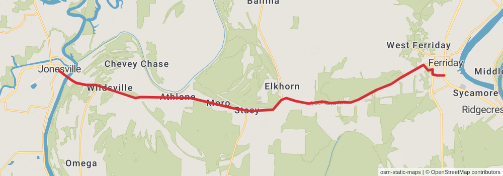 American Perimeter Trail - The South Primary stage 16 Map
