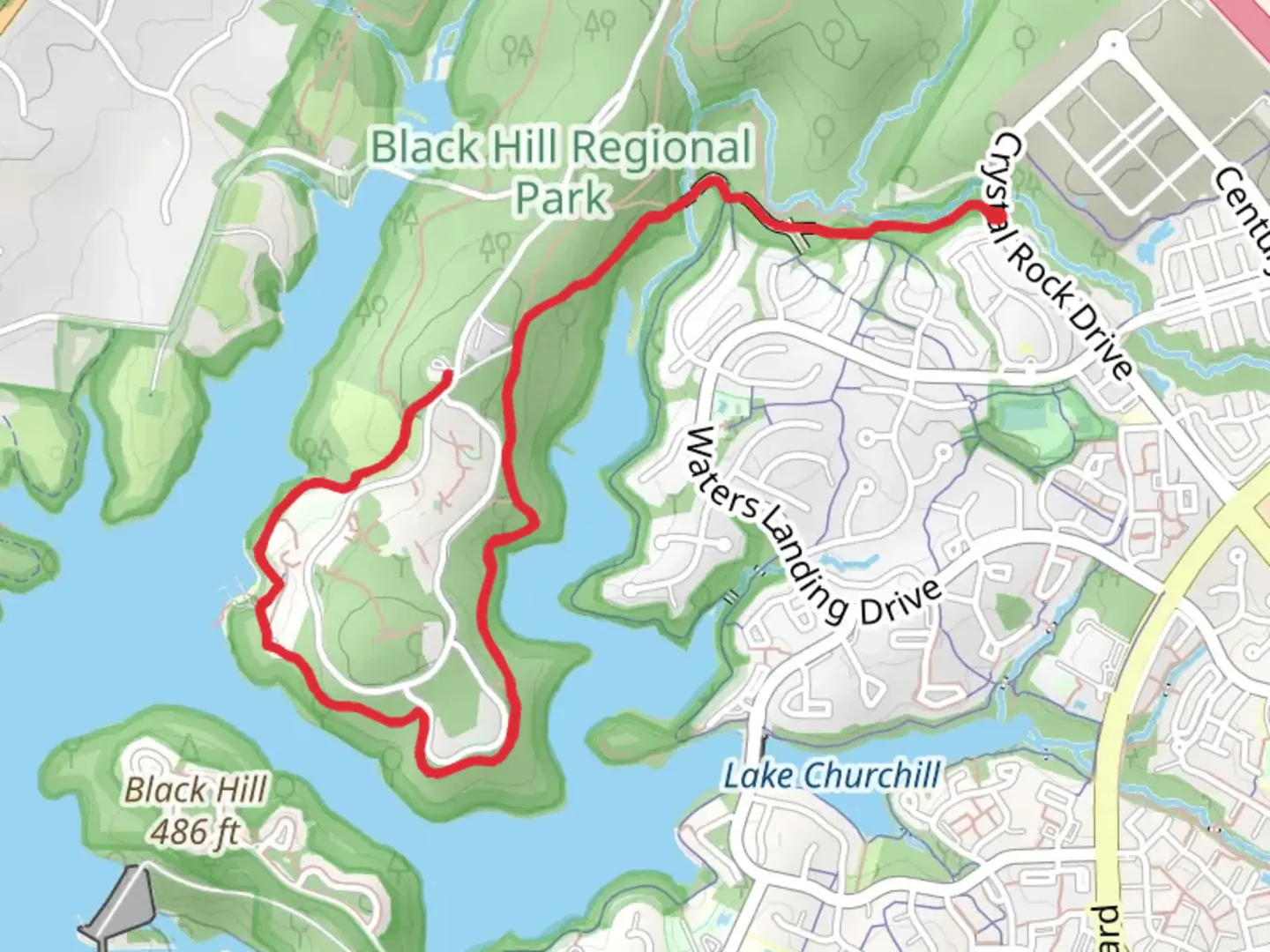 An image depicting the trail Crystal Rock and Black Hill Trail and its surrounding area.