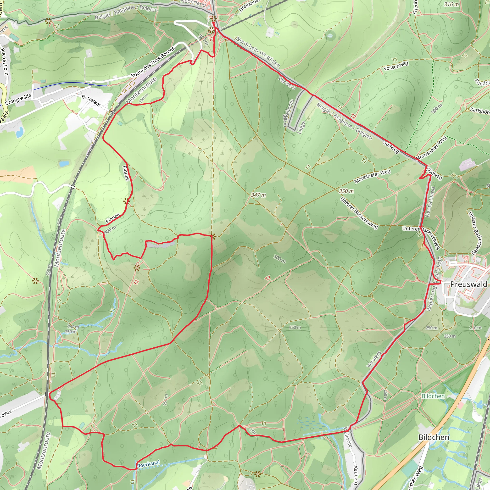 Bois de Preus and Ruhr Loop mobile static map