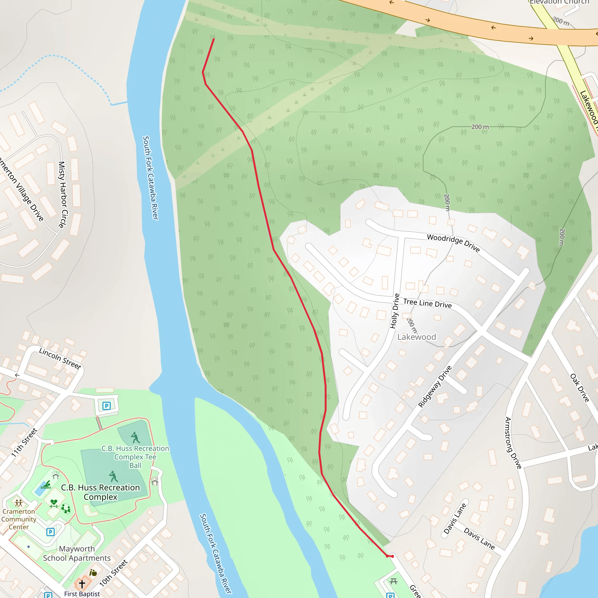 Goat Island Park mobile static map