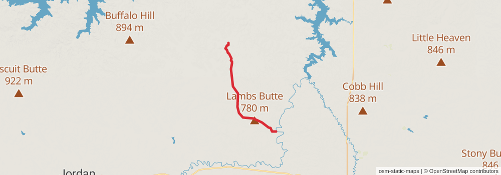 American Perimeter Trail - Rocky Mountains Primary stage 13 Map