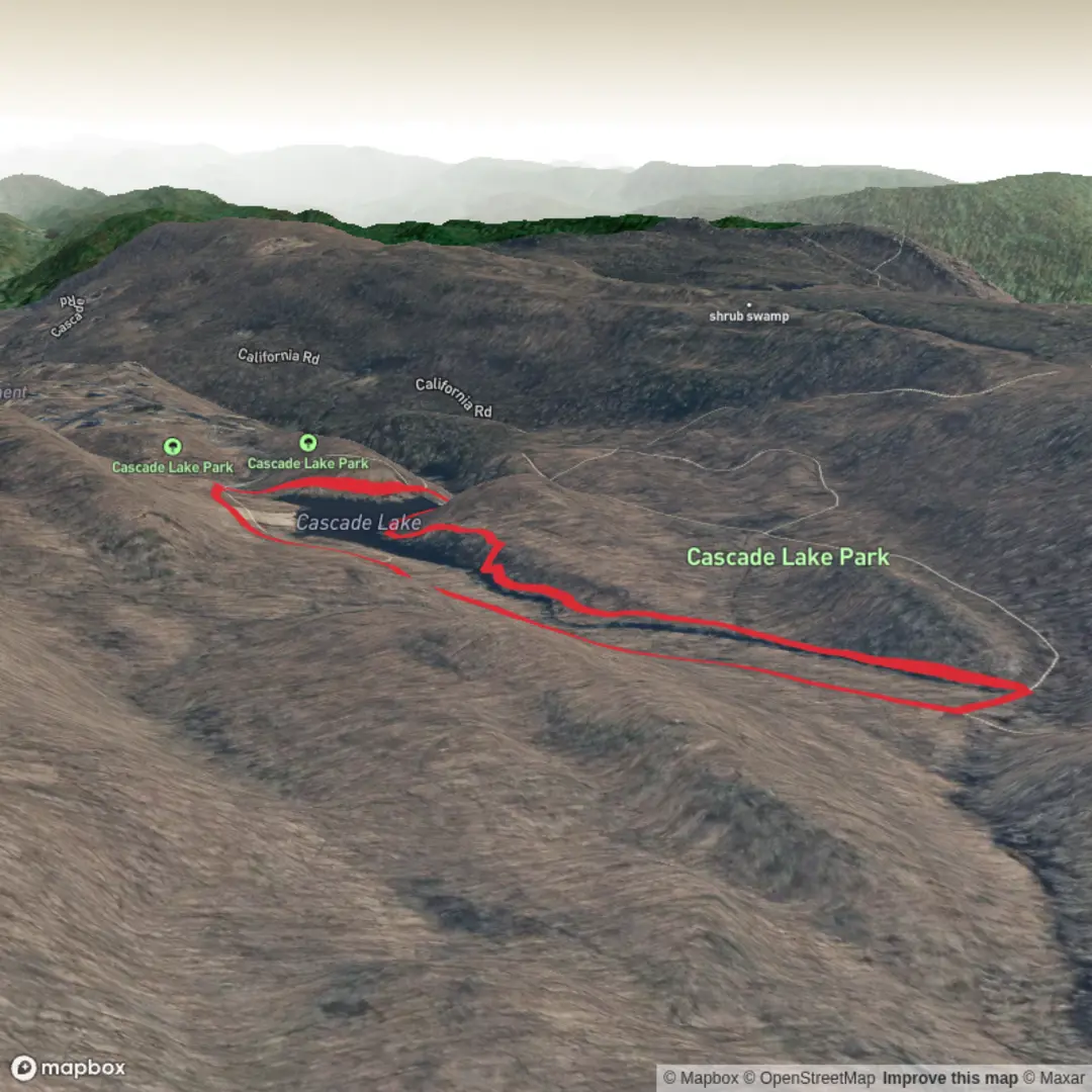 An image depicting the trail Cascade Lake Loop Trail and its surrounding area.