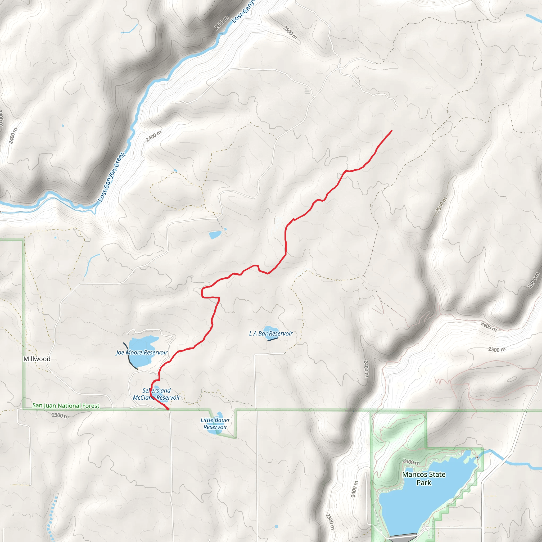 Blue Jay Trail mobile static map