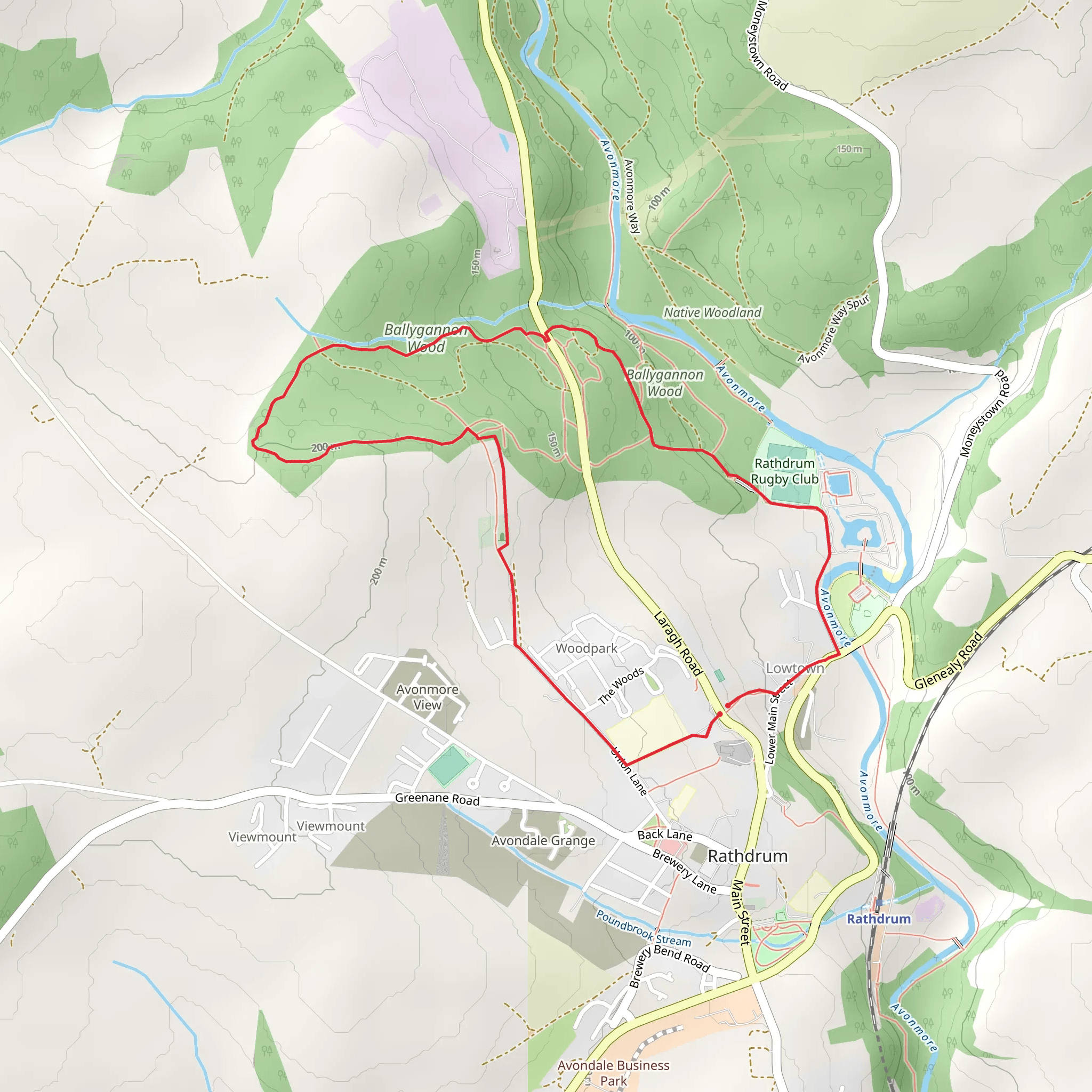 Rathdrum - Jubilee Loop mobile static map