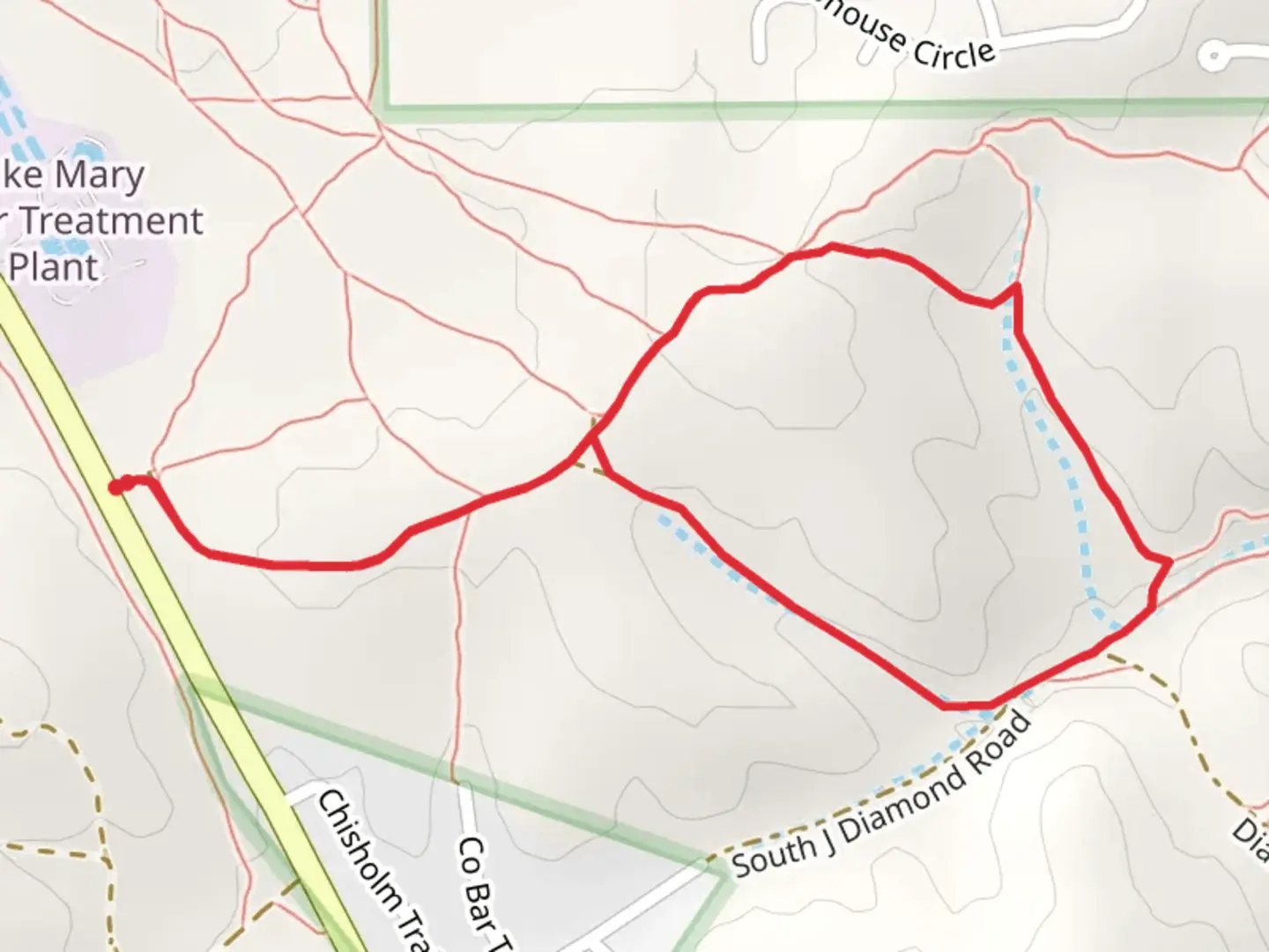 An image depicting the trail Flagstaff Loop Trail and its surrounding area.