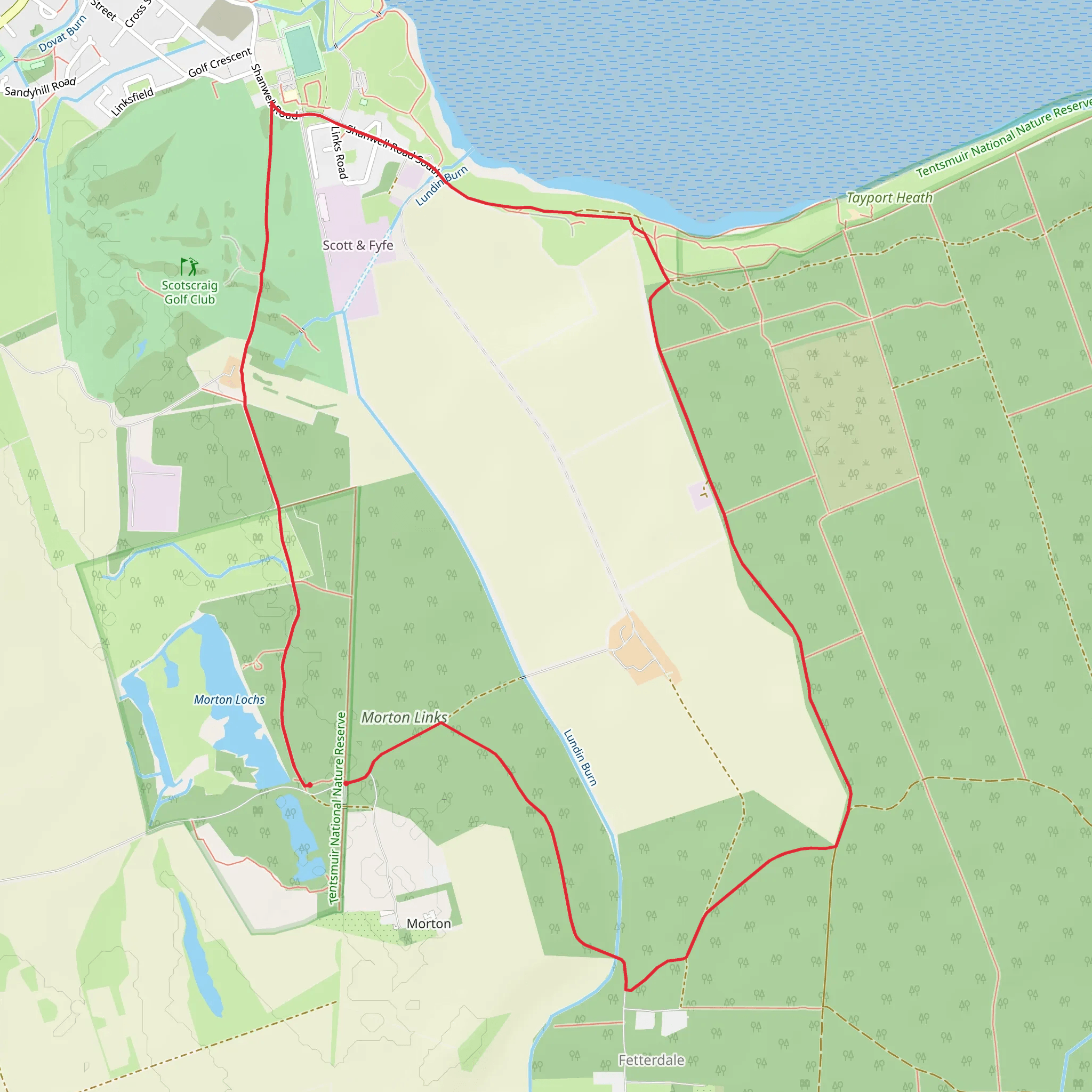 Morton lochs tayport circuit mobile static map