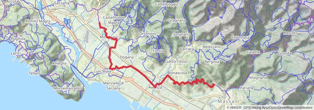 Via Francigena stage 93 Map
