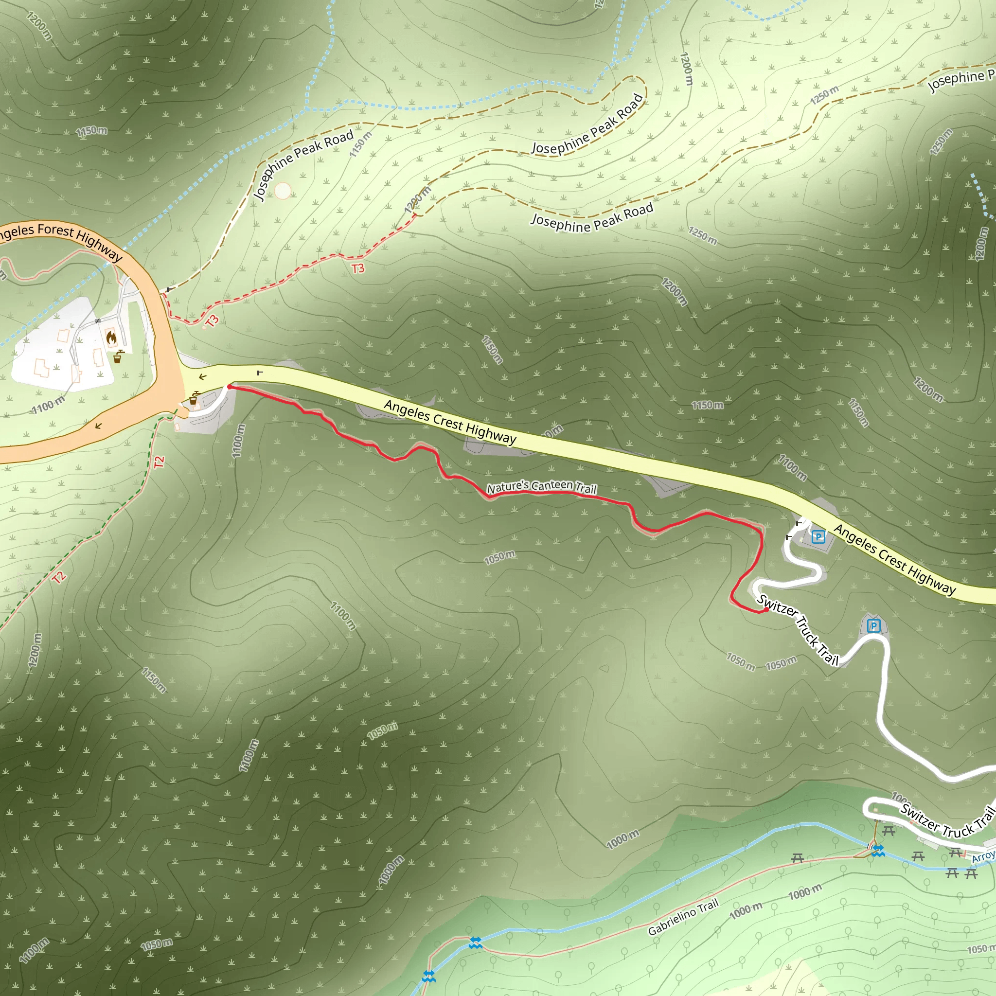 Natures Canteen Trail mobile static map