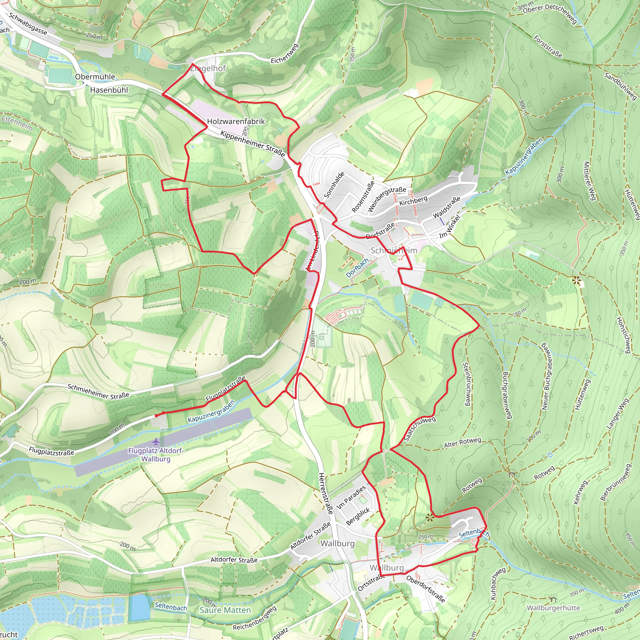 Breisgauer Weinweg and Galgenberg mobile static map
