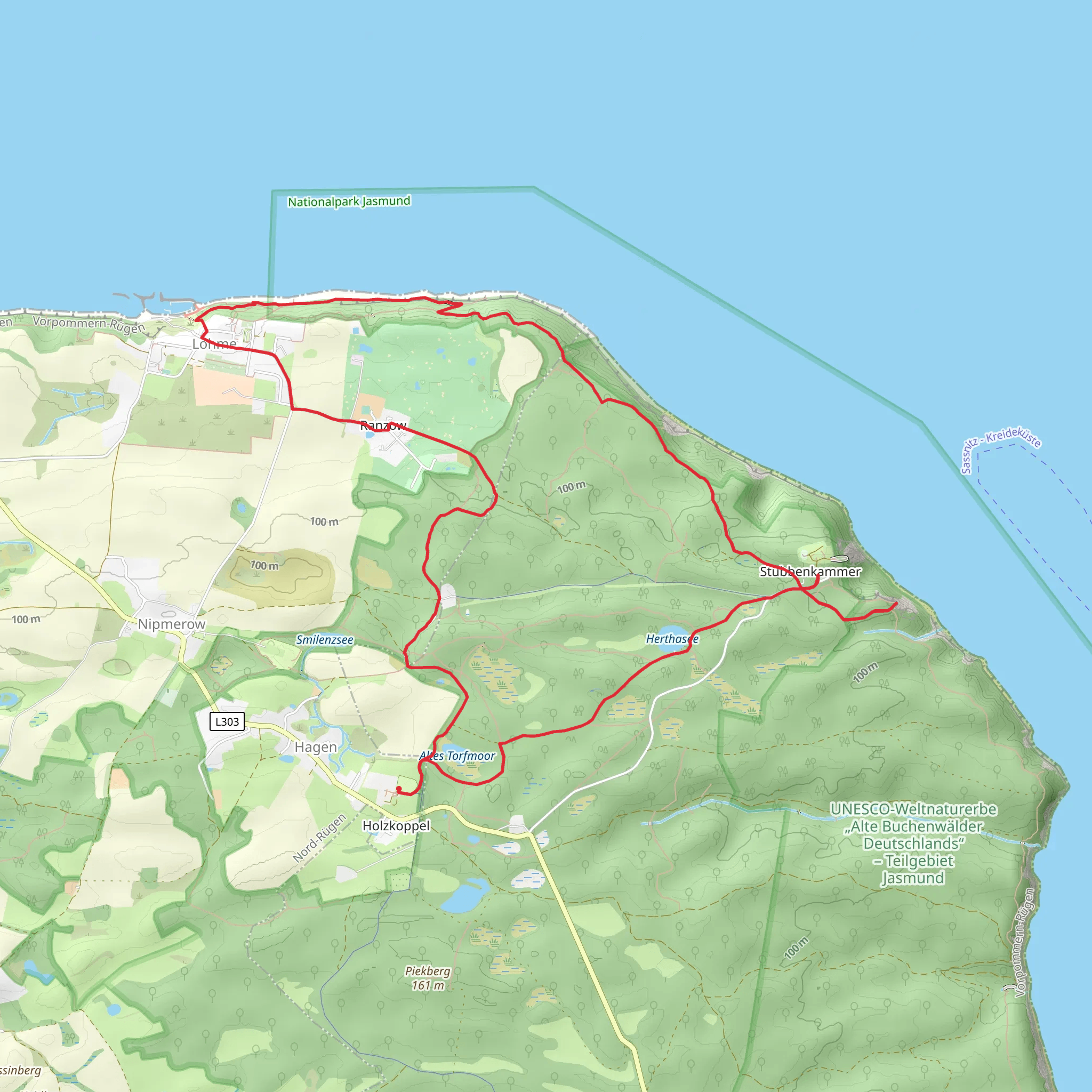 Altes Torfmoor, Victoria-Sicht and Schwansenstein Loop mobile static map