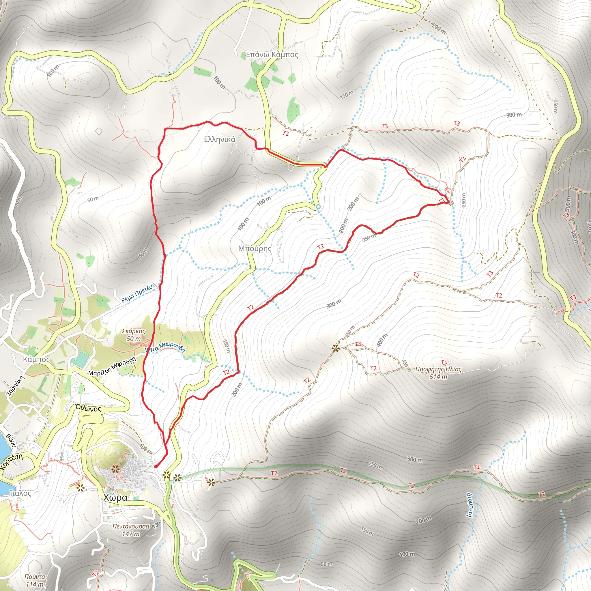 Ios Island Path of History mobile static map