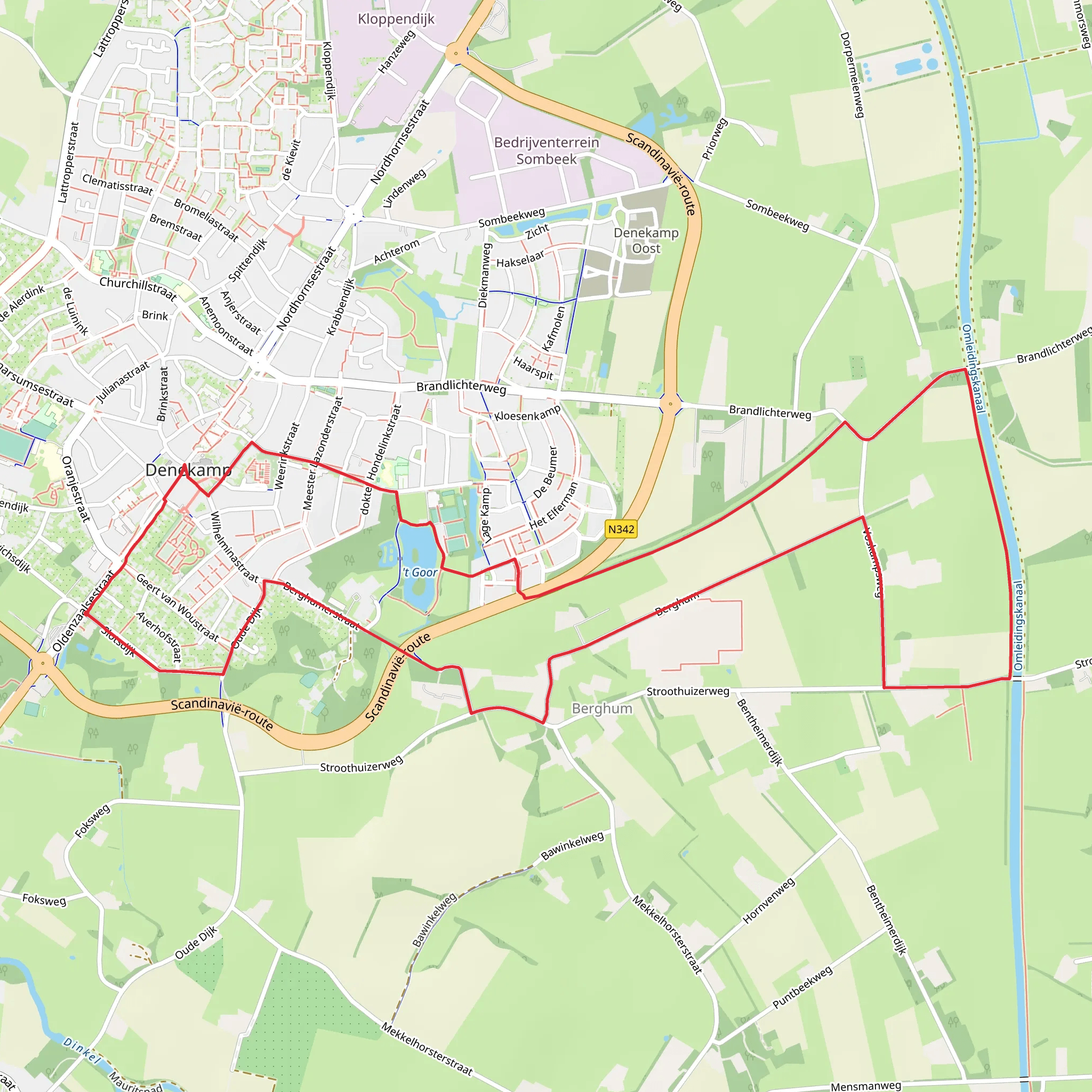 T Goor via Meester Muldersstraat and Berghumerstraat mobile static map