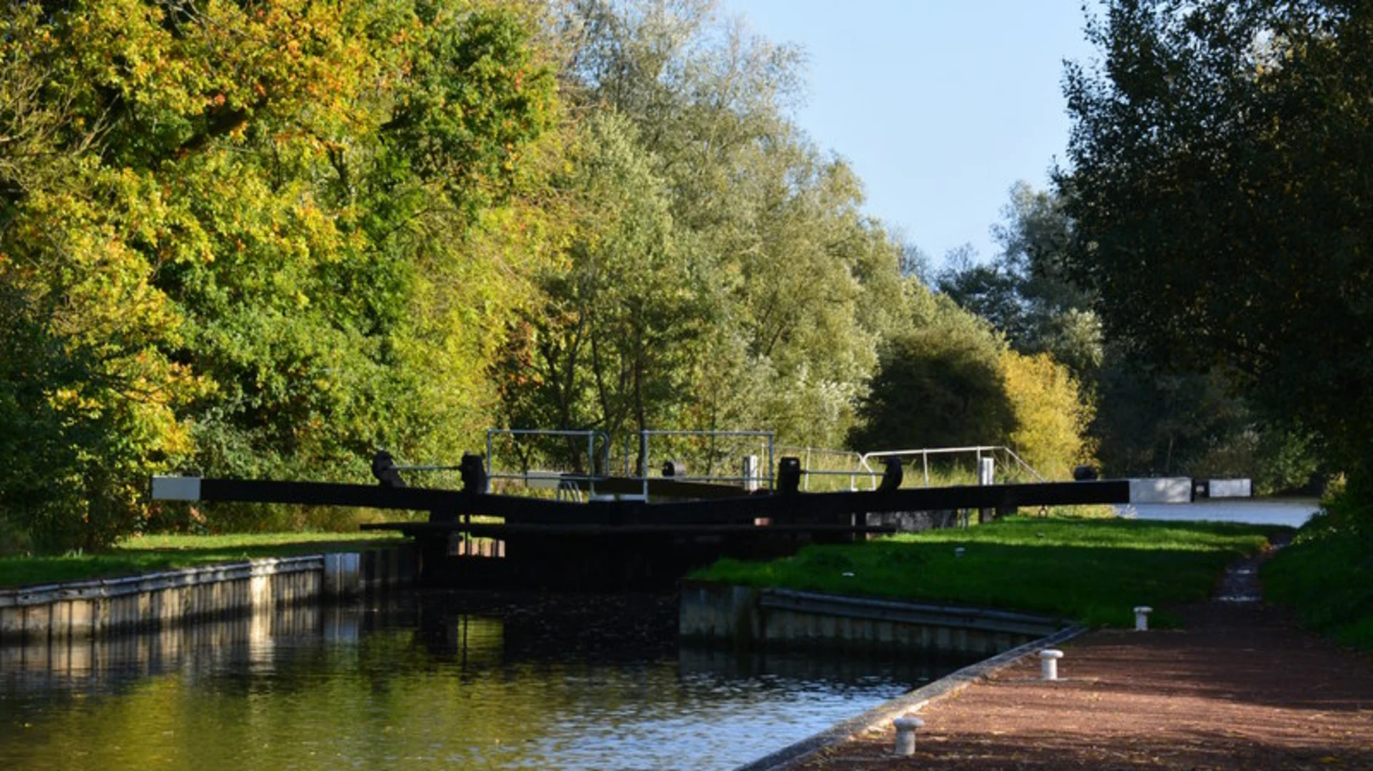 An image depicting the trail Thatcham to Theale walk via Hosehill Lake Local Nature Reserve and its surrounding area.