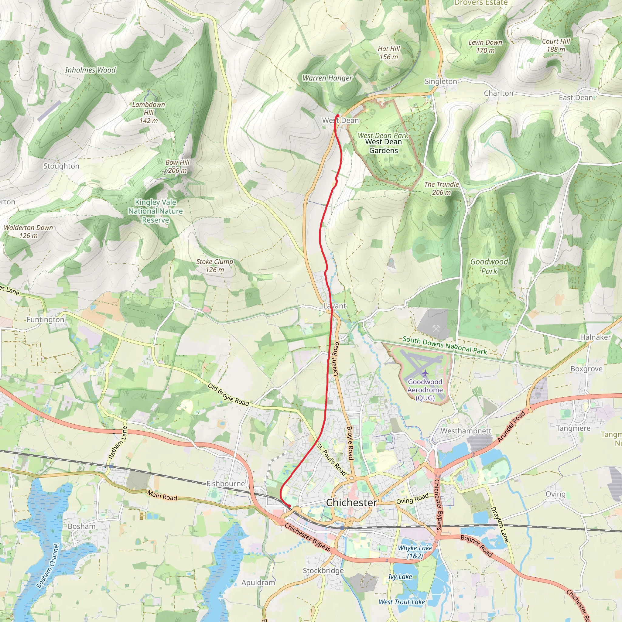 The Centurion Way mobile static map