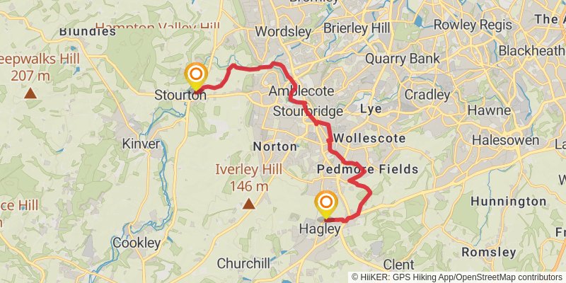 Monarch's Way stage 3 Map
