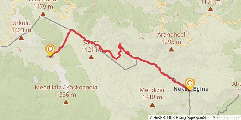 Haute Randonnée Pyrénéenne stage 7 Map