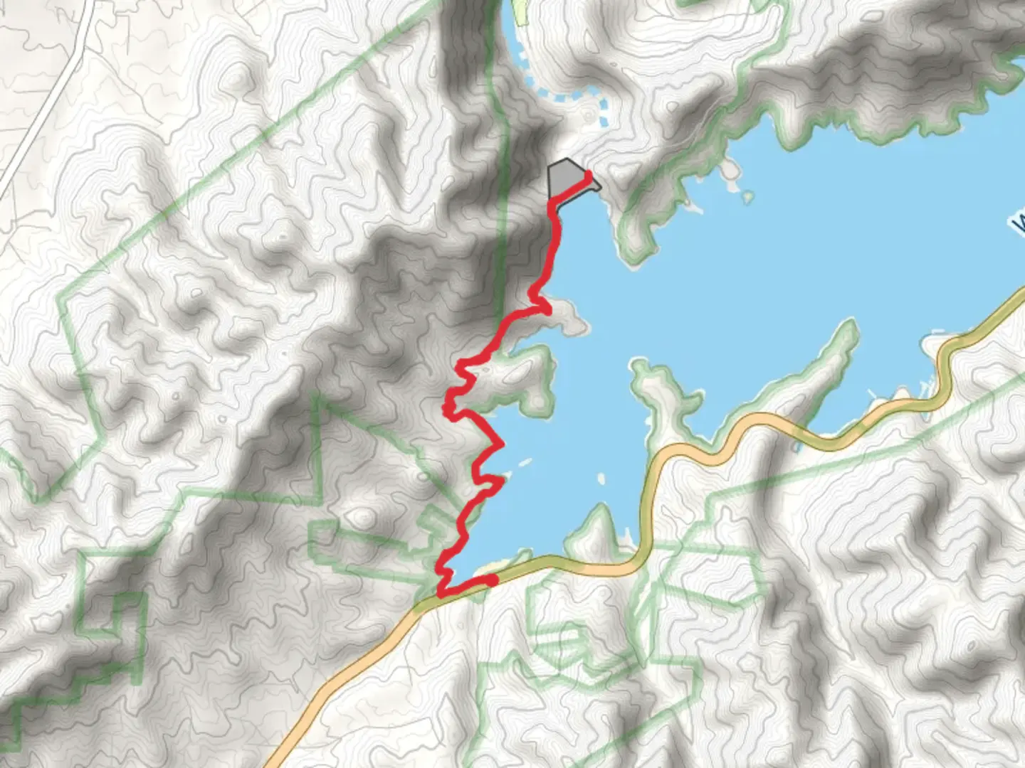 An image depicting the trail Appalachian Trail - Watauga Lake and its surrounding area.