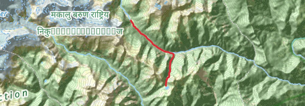 Makalu Base Camp Trek stage 7 Map