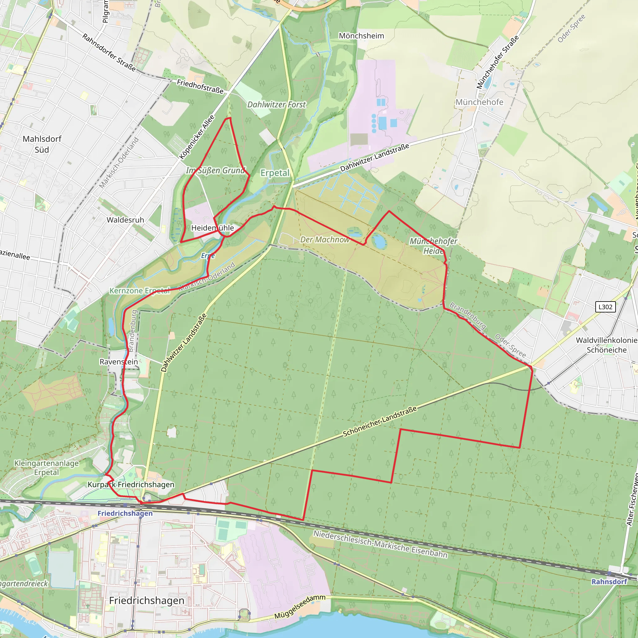Krummendammer Heide Loop - Ravenstein mobile static map