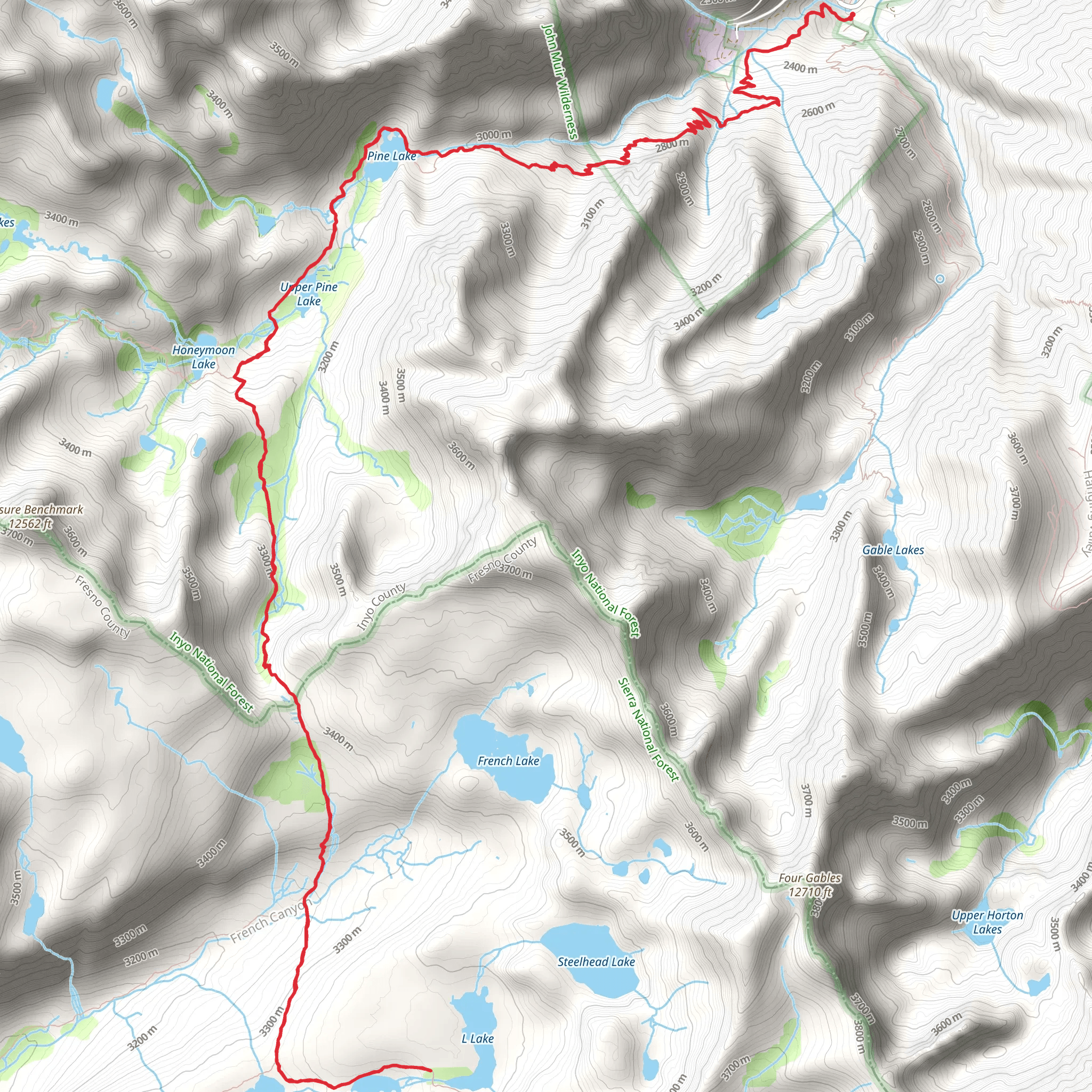 L Lake Trail mobile static map