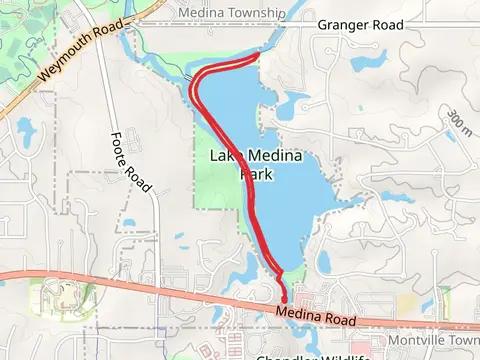 Lake Medina West Shore Loop Walk