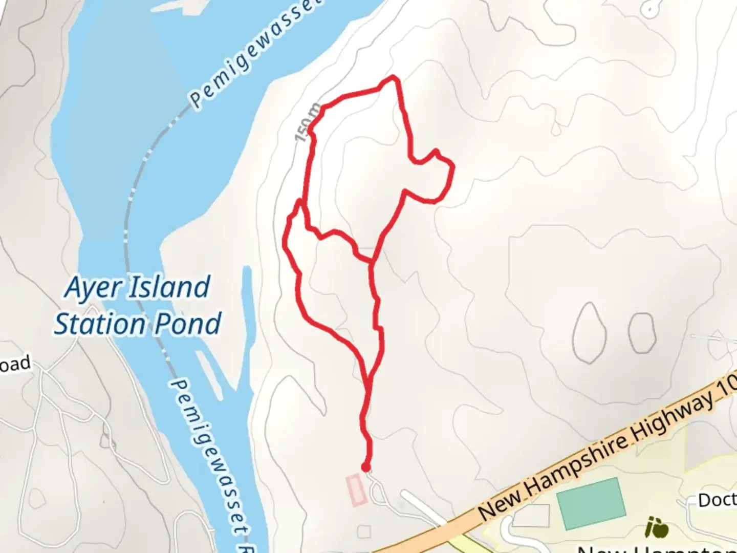 An image depicting the trail Pemigewasset and Fitness Trail and its surrounding area.