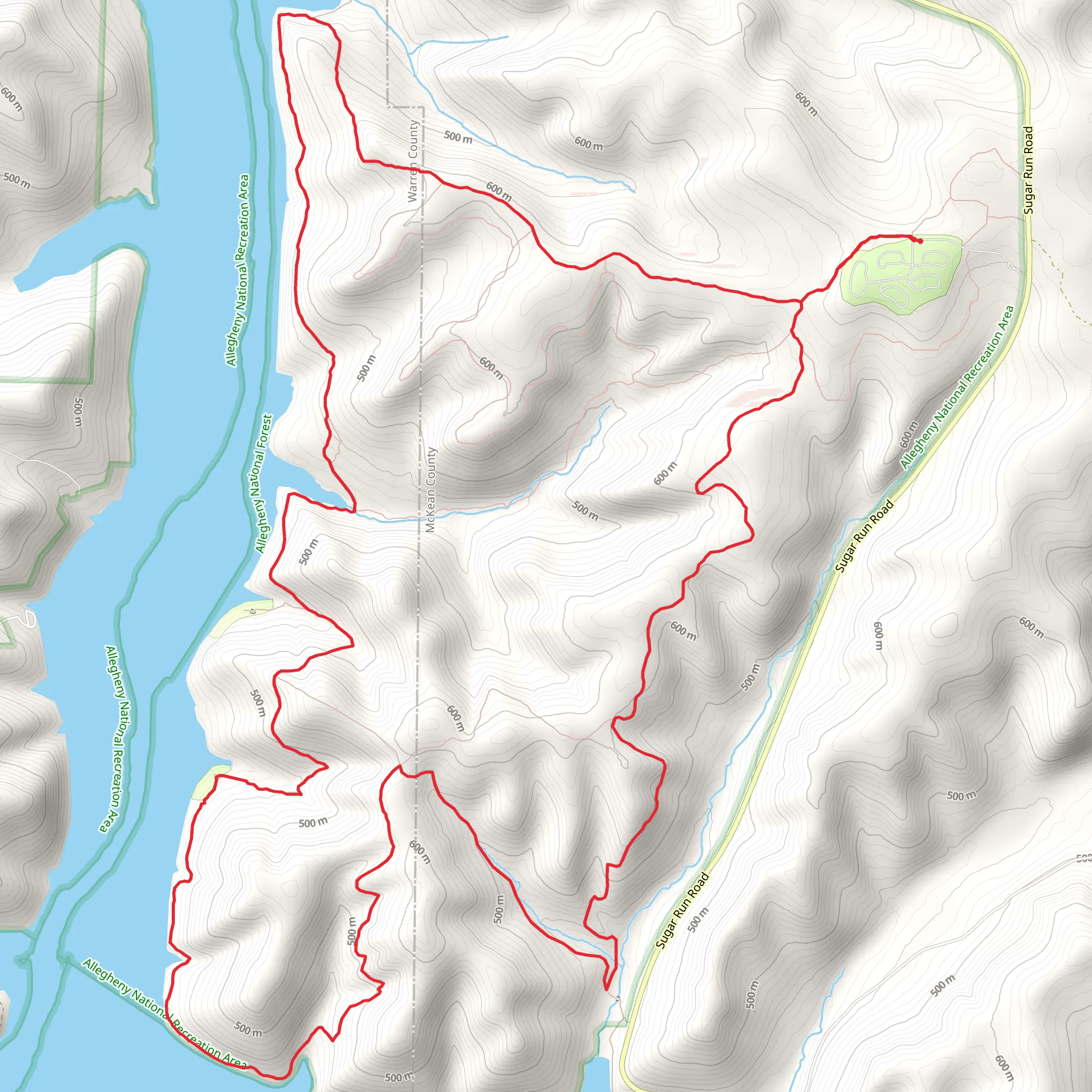 Tracy Ridge - Full Outer Loop mobile static map