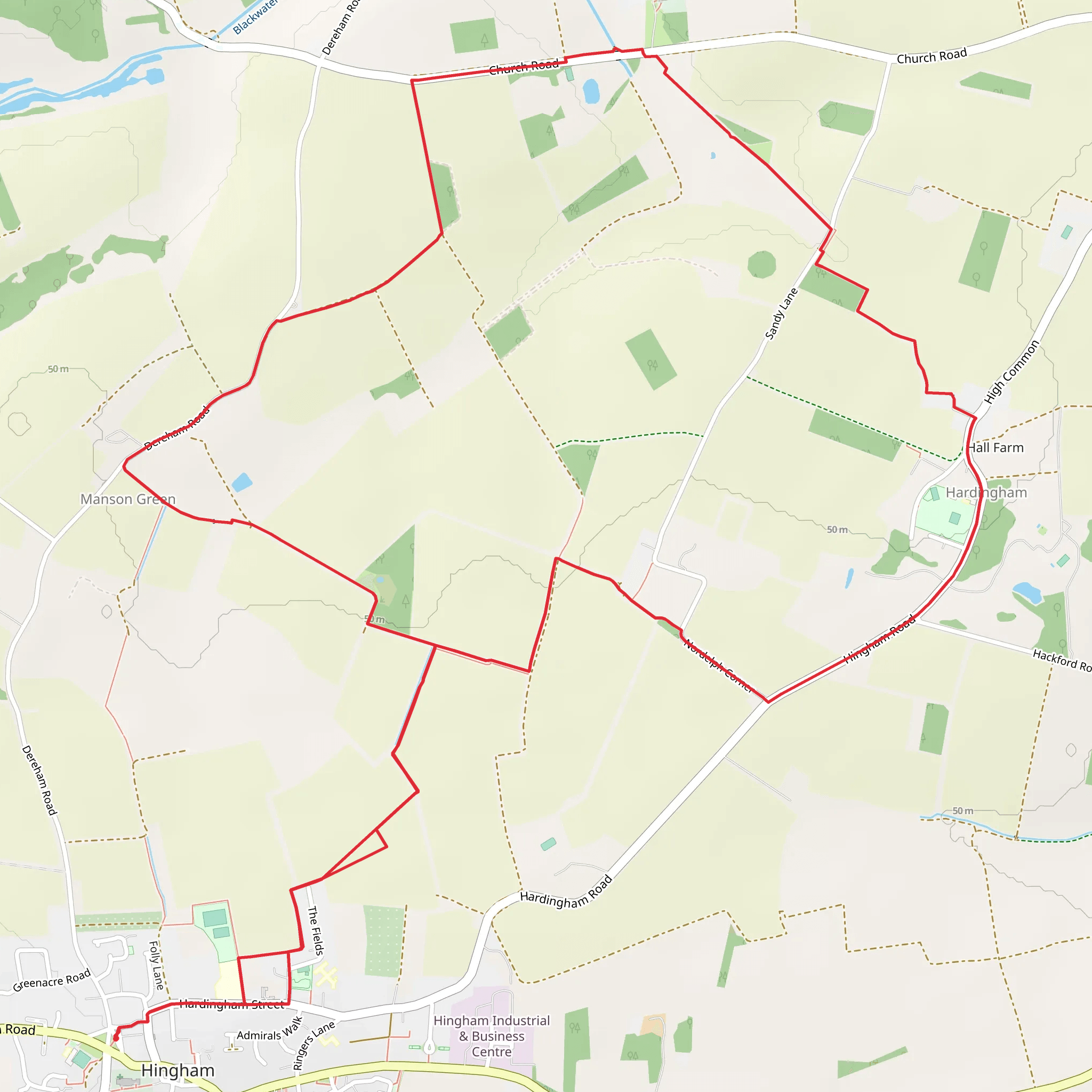 Hingham Loop mobile static map