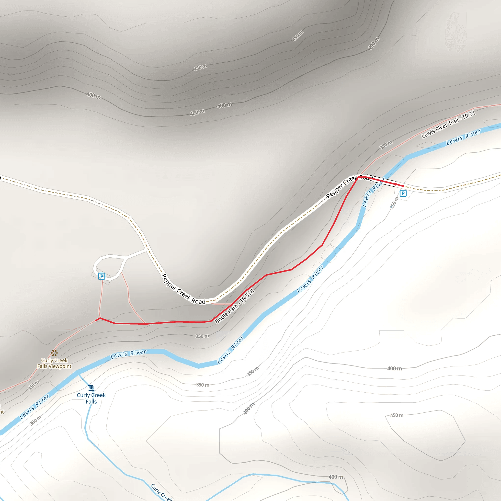 Bridle Path mobile static map