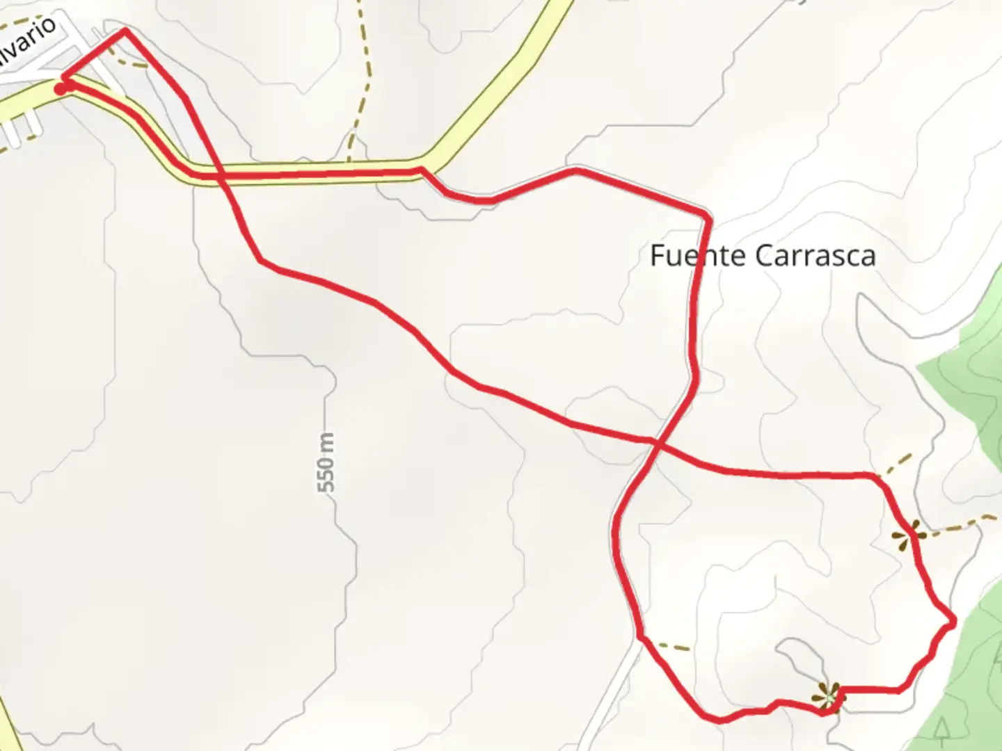 An image depicting the trail Path of the Sierra de la Silla - La Copa (Bullas) SL MU 33 and its surrounding area.