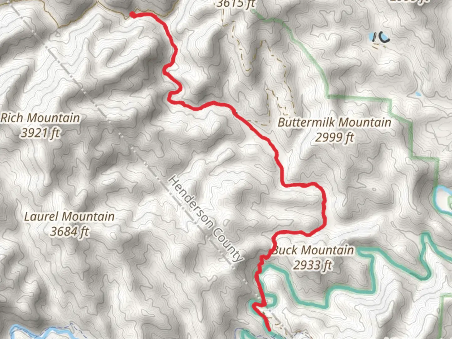 An image depicting the trail Bradley Creek Trail and its surrounding area.
