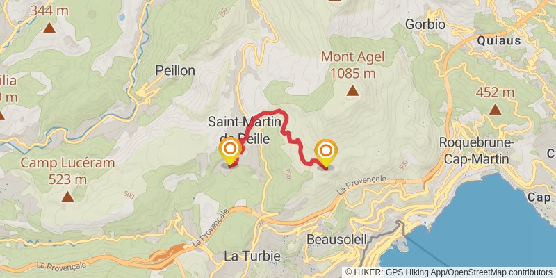 Via Aurelia alt 2 Map