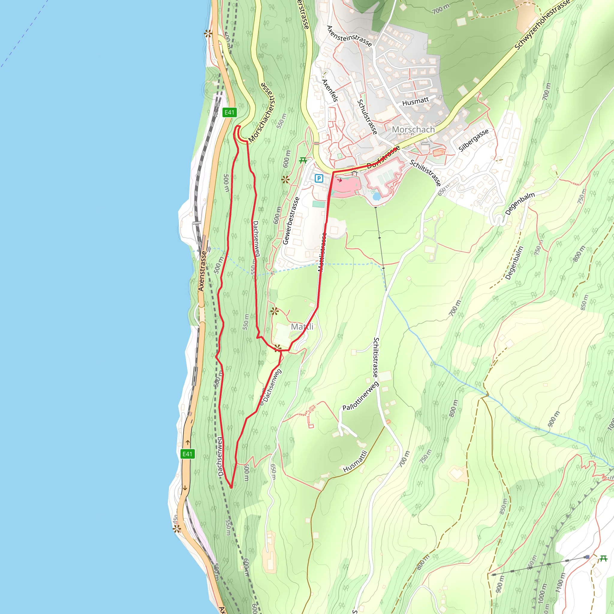 Badger Path mobile static map