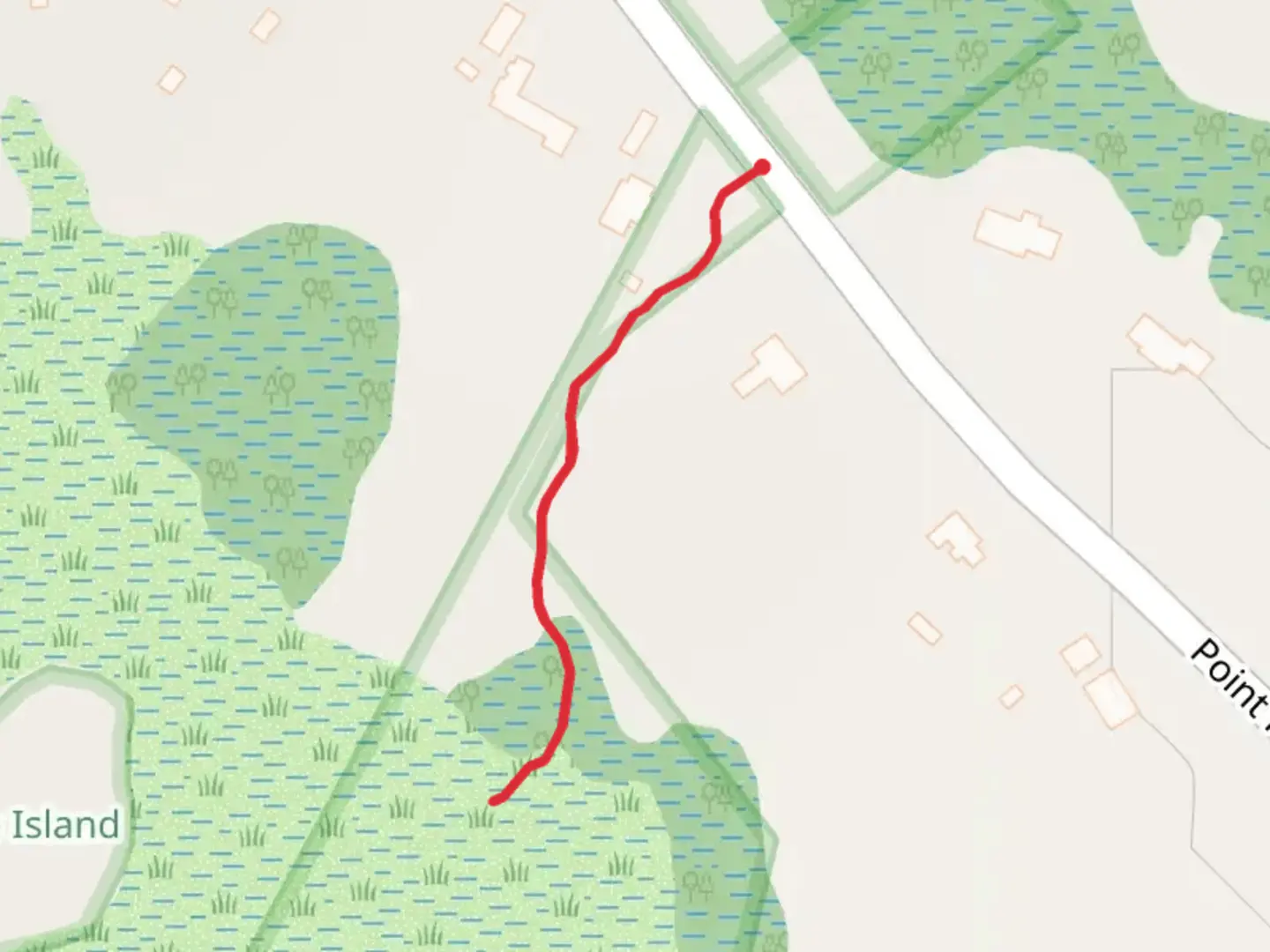An image depicting the trail Piney Point Beach Trail and its surrounding area.