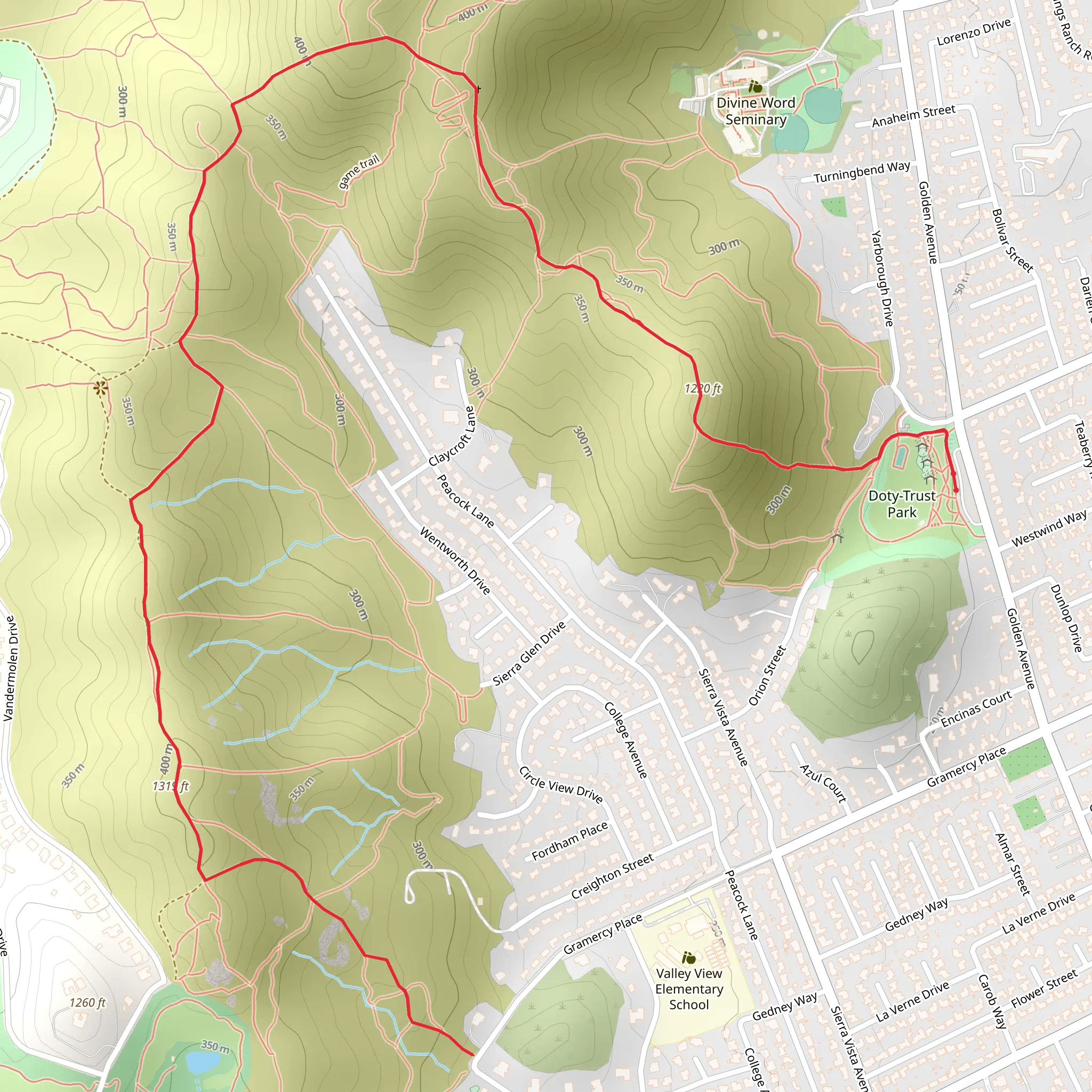 Doty Trust Park mobile static map