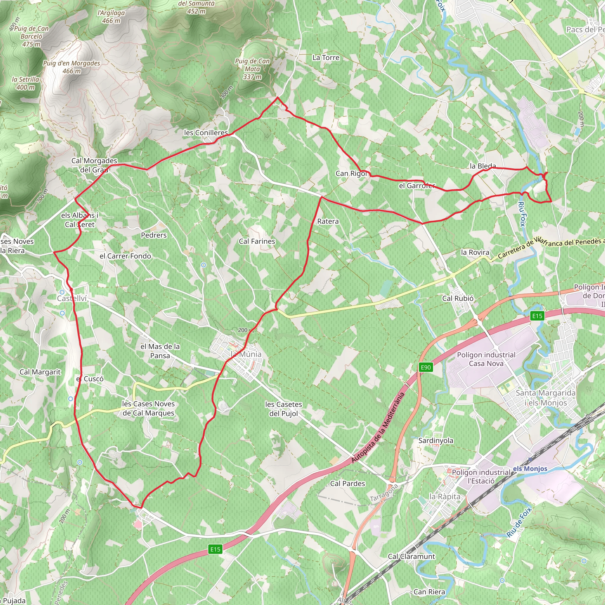 La Munia - La Munia PR C 154 mobile static map