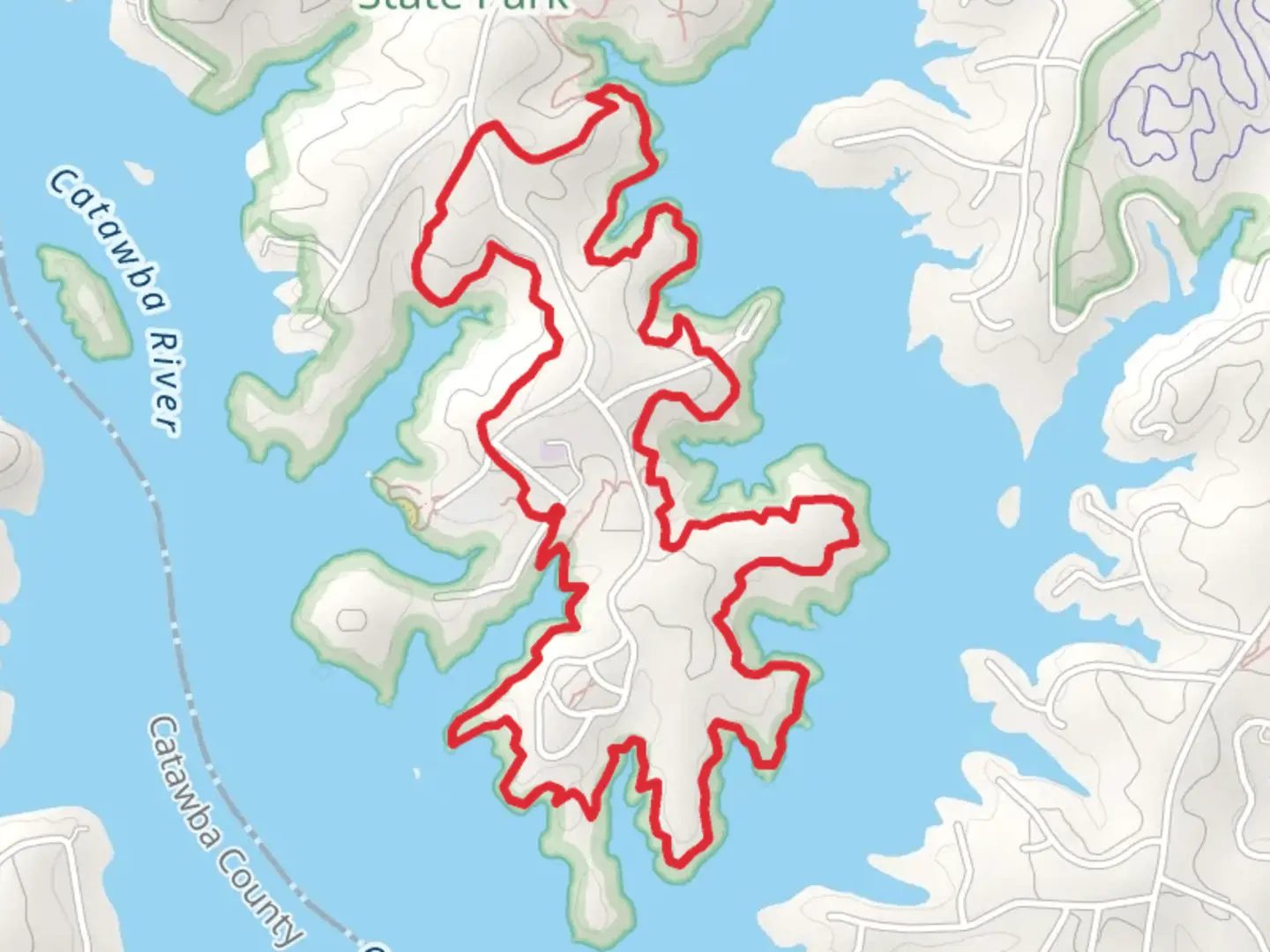 An image depicting the trail Lake Shore Trail Loop and its surrounding area.