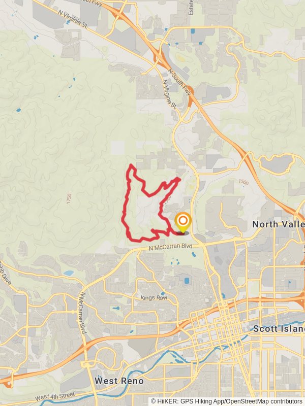 Keystone and Evans Canyon Loop Trail