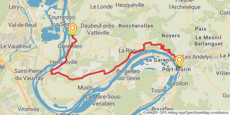 GR 2 - Sentier de la Seine stage 26 Map