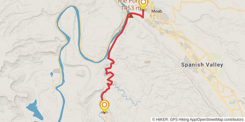 Hayduke Trail stage 3 Map