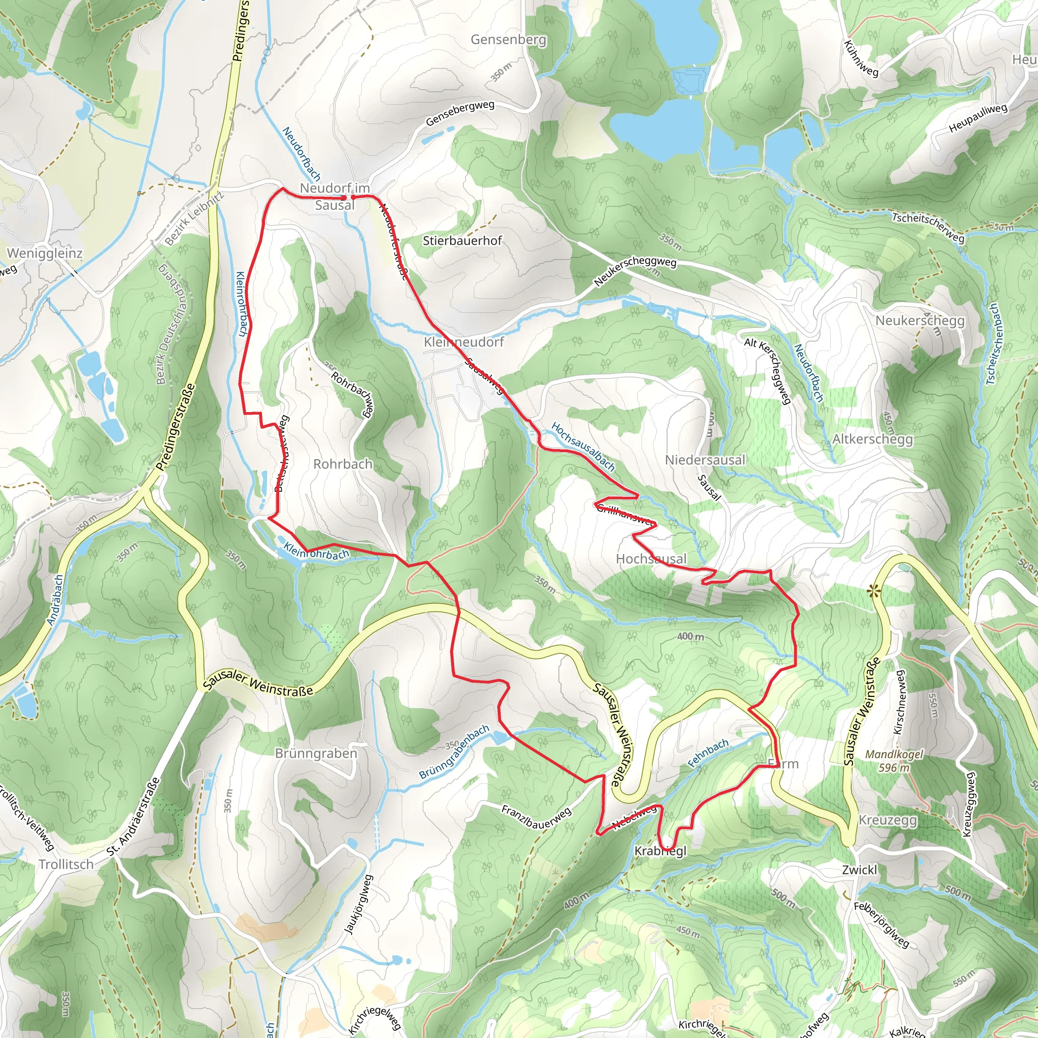Neudorf - Demmerkogel Loop - 22a mobile static map