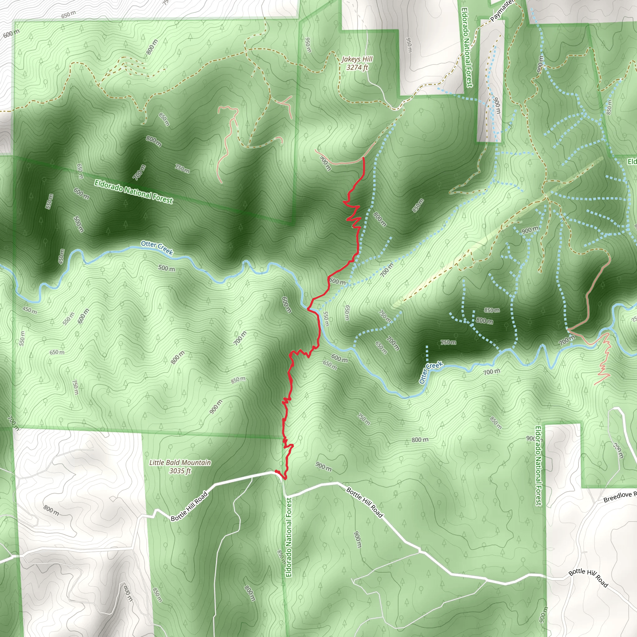 Kelliher Trail mobile static map