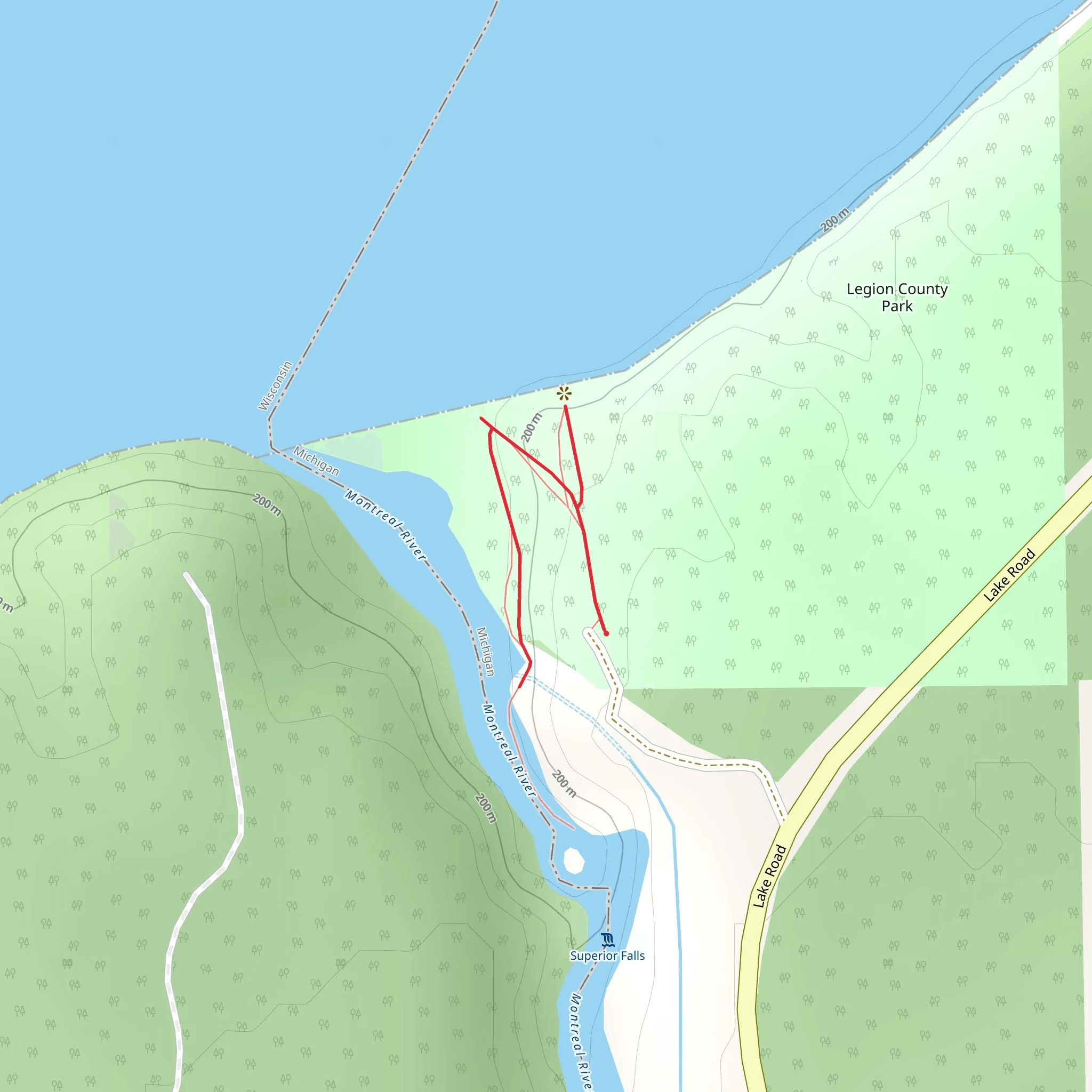 Montreal River View Walk mobile static map