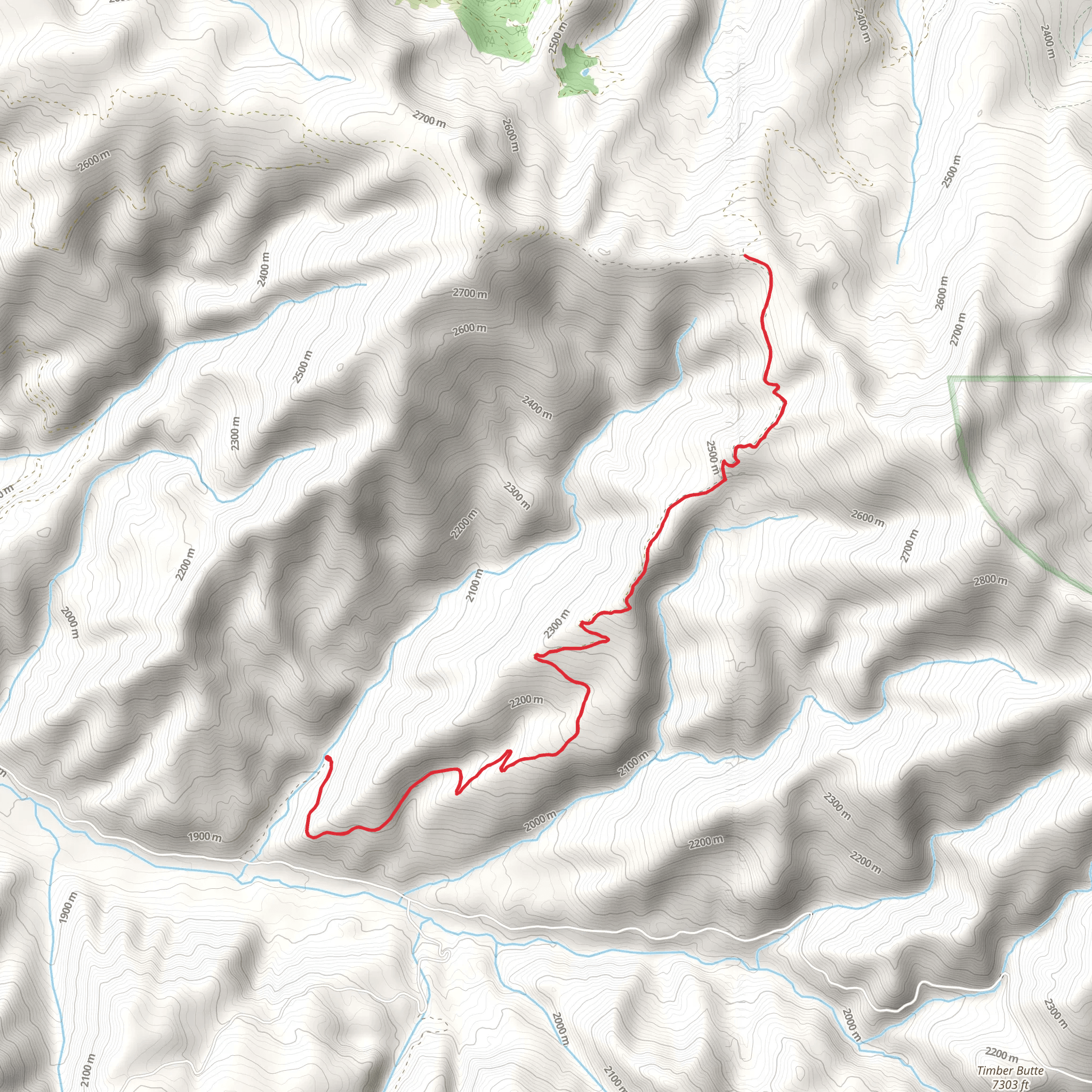 Telephone Ridge Trail mobile static map