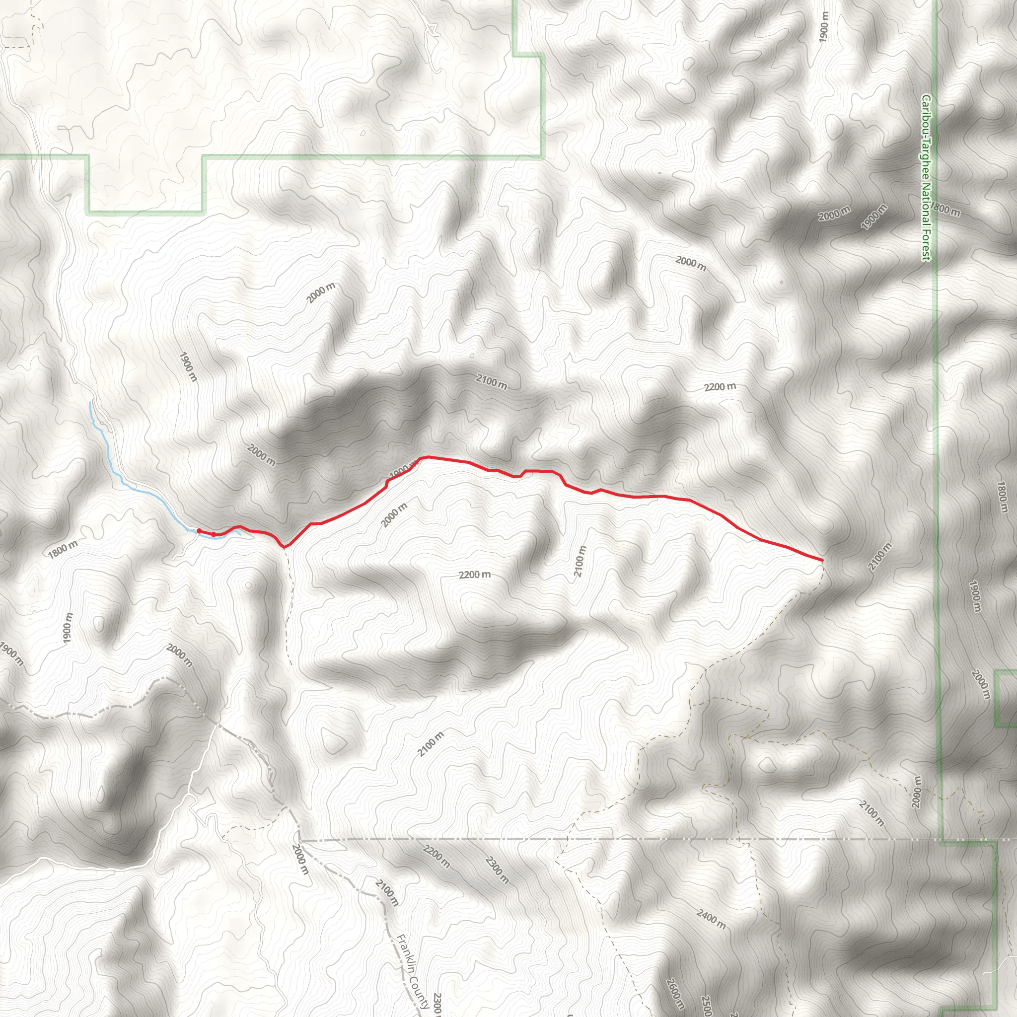 South Cherry Creek Road mobile static map
