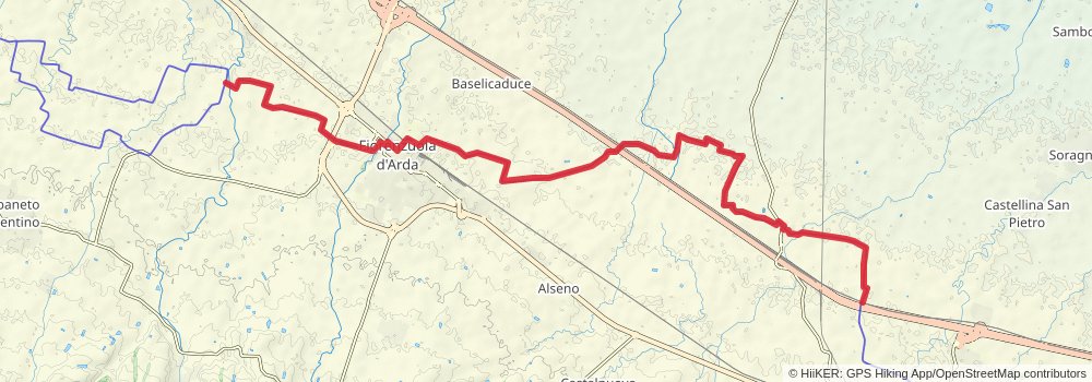 Via Francigena stage 83 Map